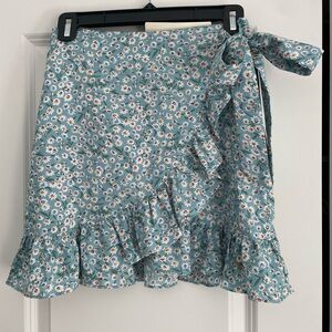 Floral Wrap Skirt